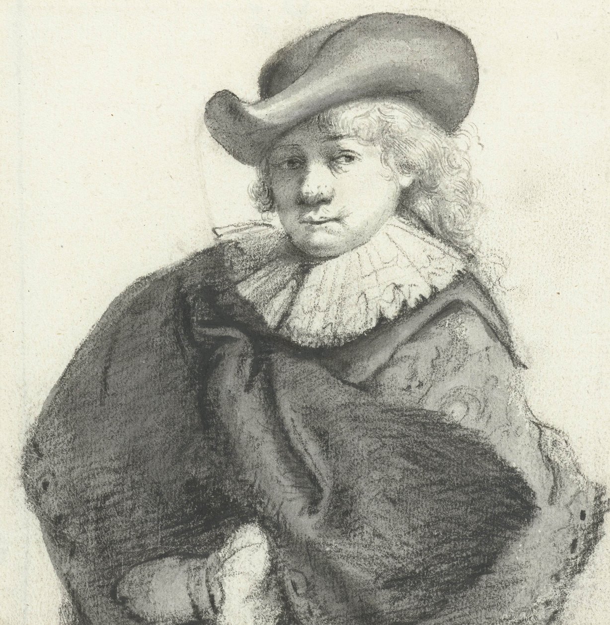 صورة لرامبرانت ، بعد رامبرانت فان راين ، ج .1660 بواسطة موسى تير بورش