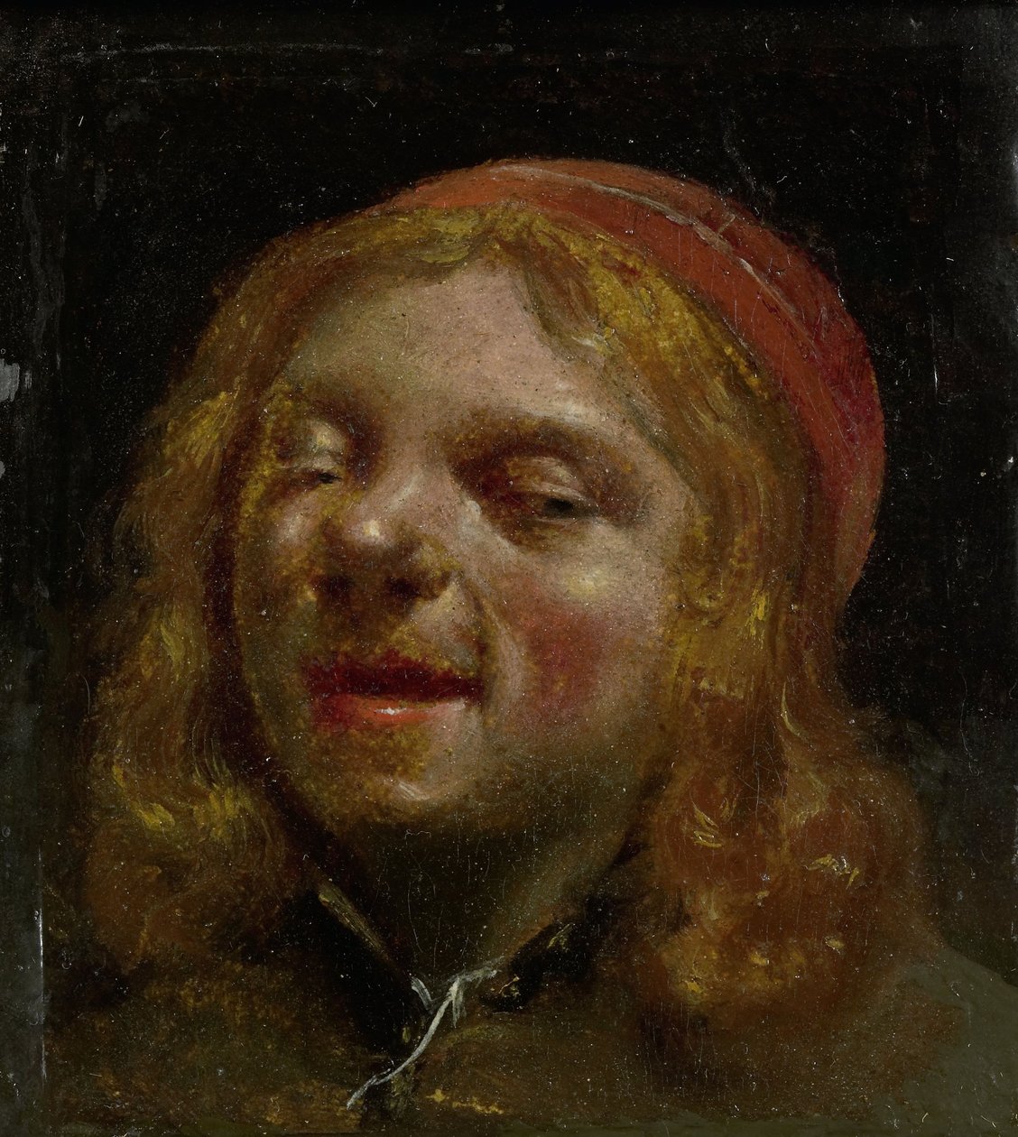 بورتريه ذاتي ، ما يسمى بورتريه جان فابوس ، 1660-61 (زيت على ورق ، ارتفاع 8 سم × عرض 7) بواسطة موسى تير بورش