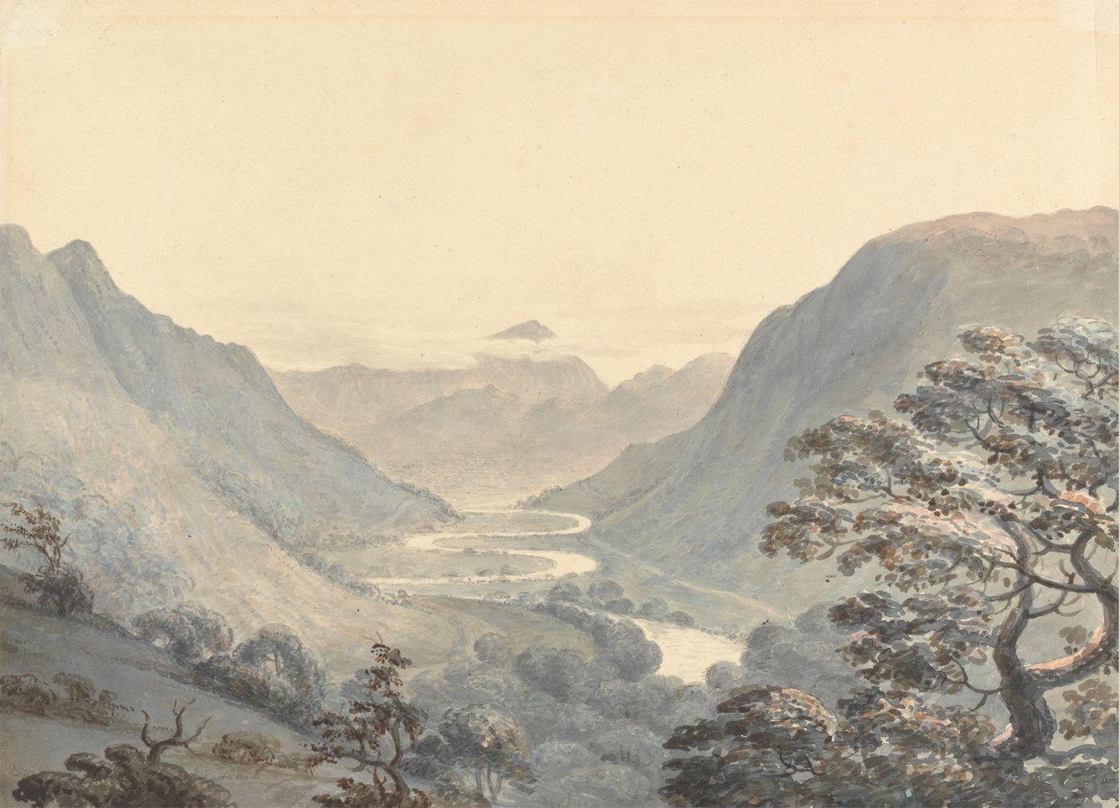الوادي الجميل ونهر Mowddach ، Merionethshire بواسطة موسى جريفيث