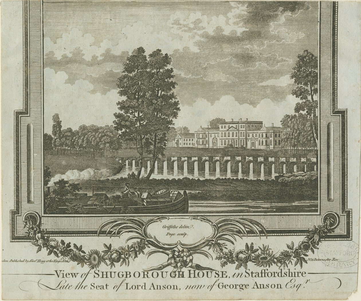 Shugborough Hall: النقش ، بدون تاريخ [1760s] بواسطة موسى جريفيث