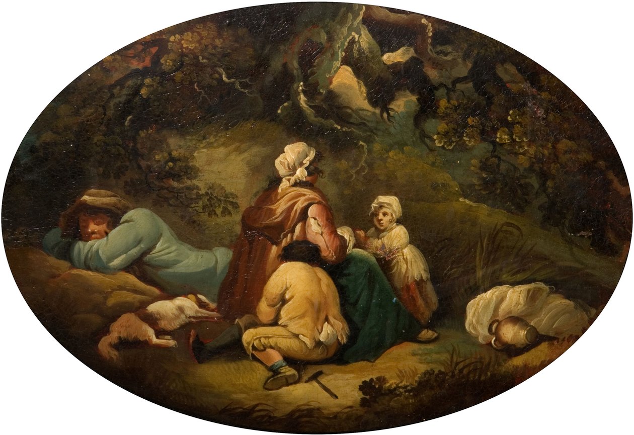 غجر في منظر طبيعي ، 1804. بواسطة موسى هوتون