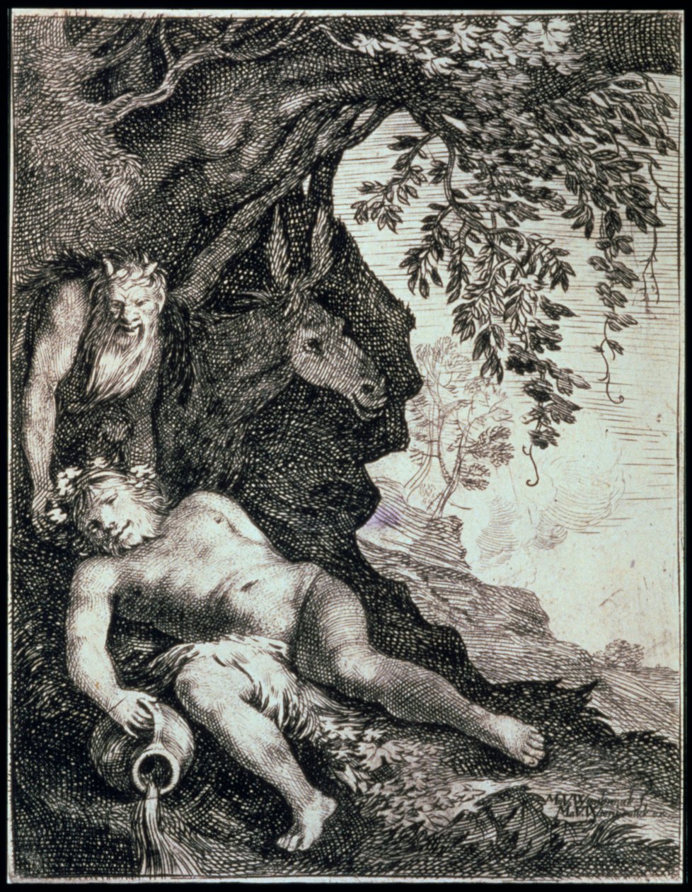 "The Drunken Silenus" ، القرن السابع عشر بواسطة موسى فان أويتنبروك