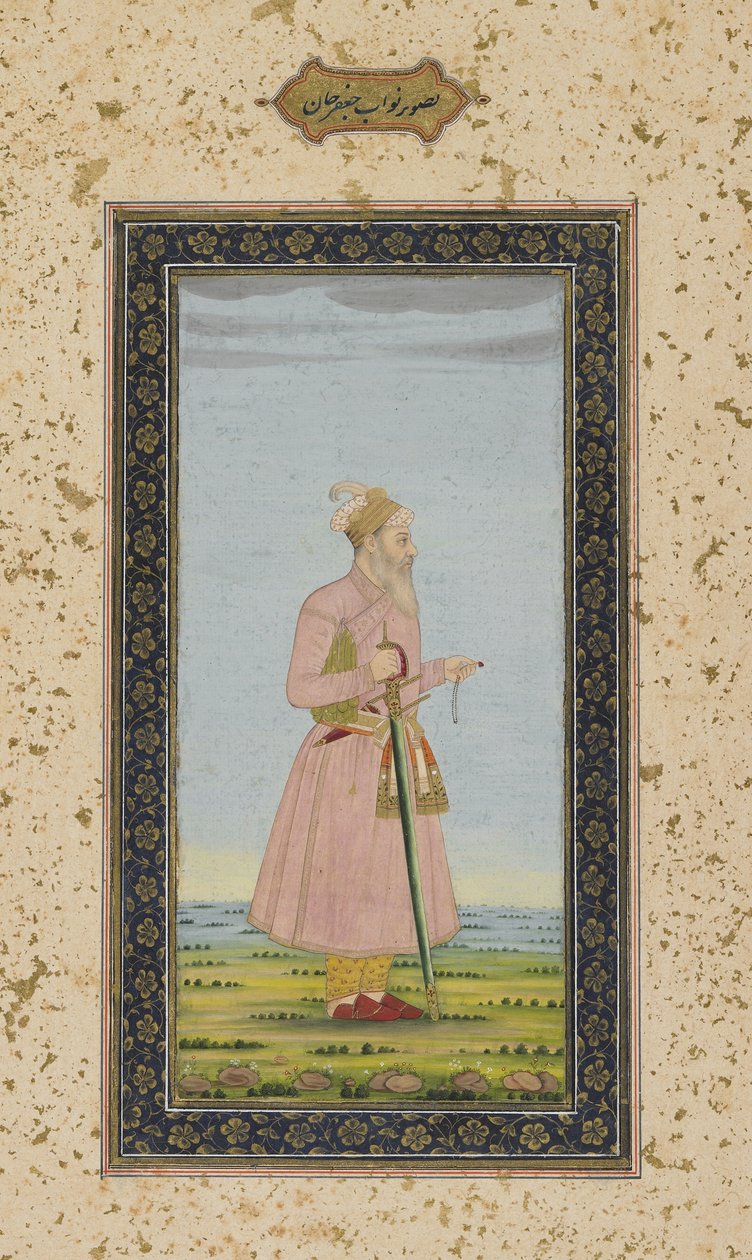 نواب جا "خان بعيدًا عن ألبوم إمبي" ، ورقة مخطوطة منفصلة ، ص 1770 بواسطة مدرسة موغال