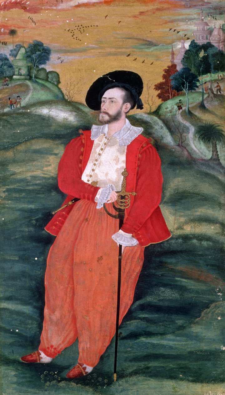 صورة بحار أوروبي ، ج .1590 بواسطة مدرسة موغال