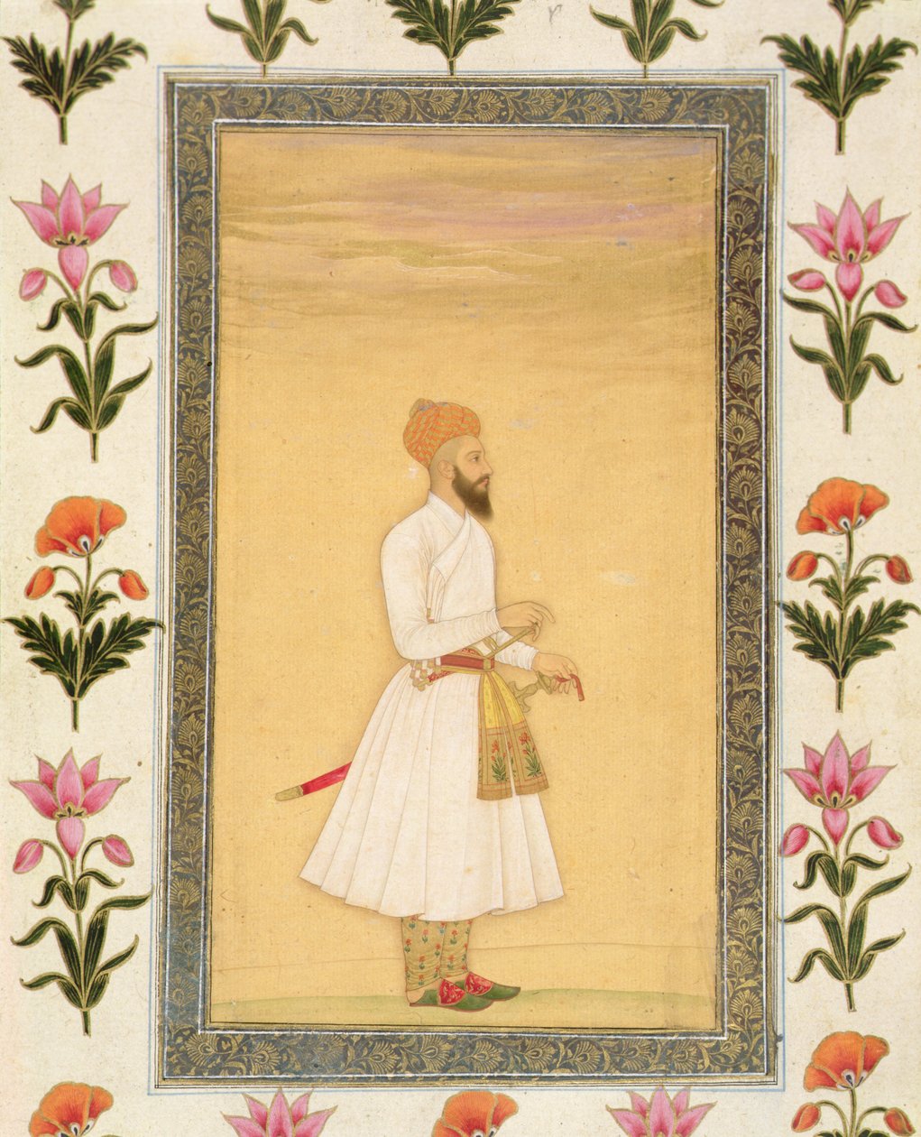 شخصية دائمة لنبيلة ، من ألبوم Clive الصغير (مرحاض غير شفاف على الورق) بواسطة مدرسة موغال
