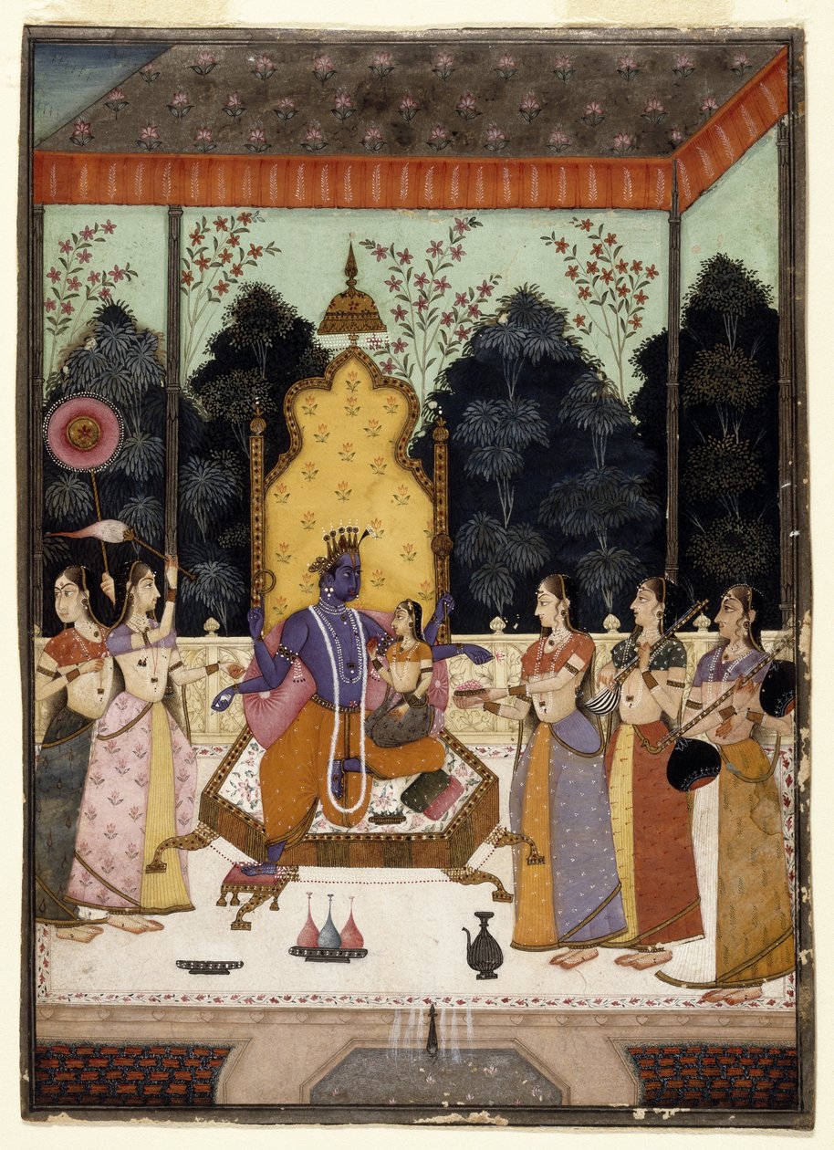 فايكونثا دارشانا ، c.1710-15 (مرحاض ، ذهب وفضة على ورق) بواسطة مراد ولوفا مراد ولوفا
