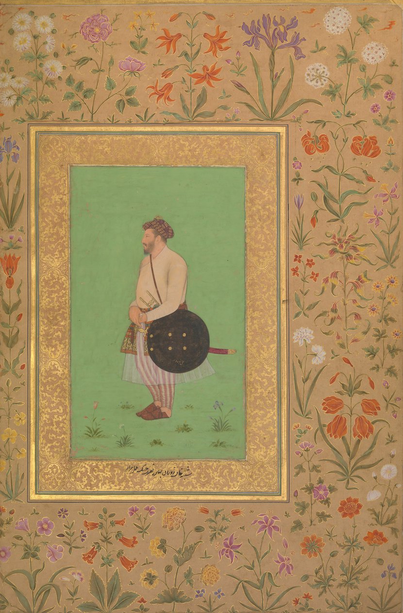 صورة لخان دوران بهادور نصرت جانغ ، فوليو من ألبوم شاه جهان ، ظهر: ca. 1640. بواسطة مراد