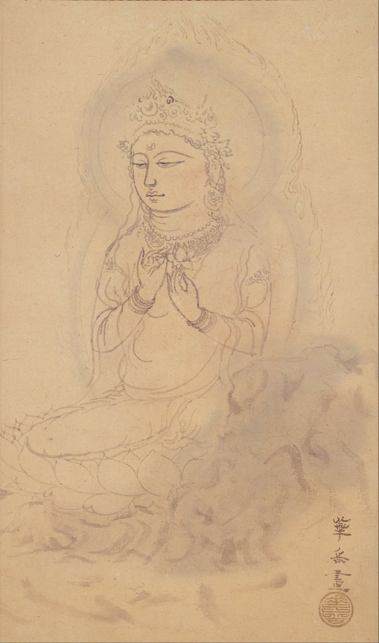Avalokiteshvara جالس مع لوتس بواسطة موراكامي كاجاكو