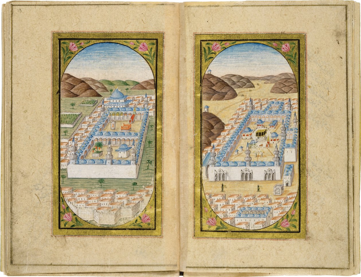 Al-Masjid al-Nabawi and Masjid al-Haram, 1783 بواسطة مصطفى حليمي