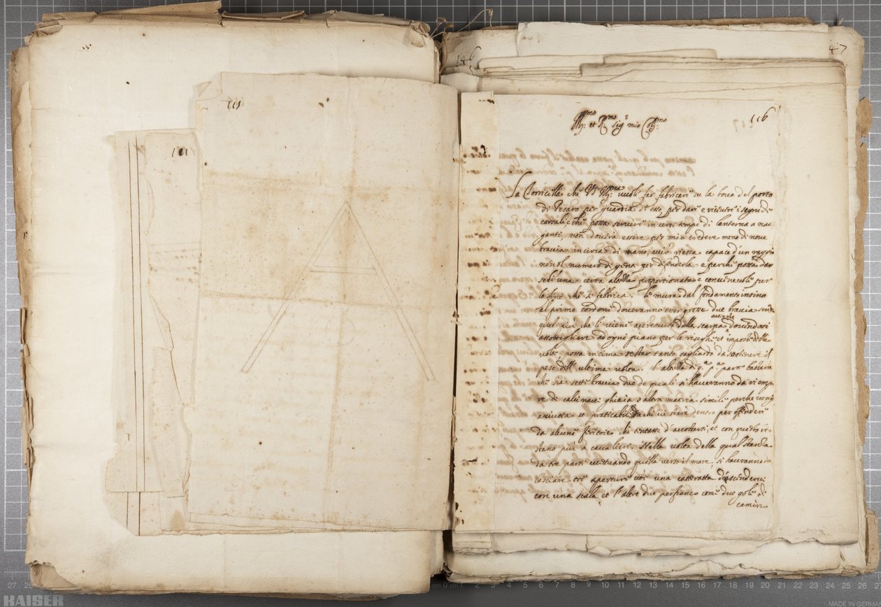 مجموعة رسومات كتبها Mutio Oddi من Urbino and others، p116، c.1635-40 (قلم وحبر على ورق في مجلد مقيد) بواسطة Muzio Oddi