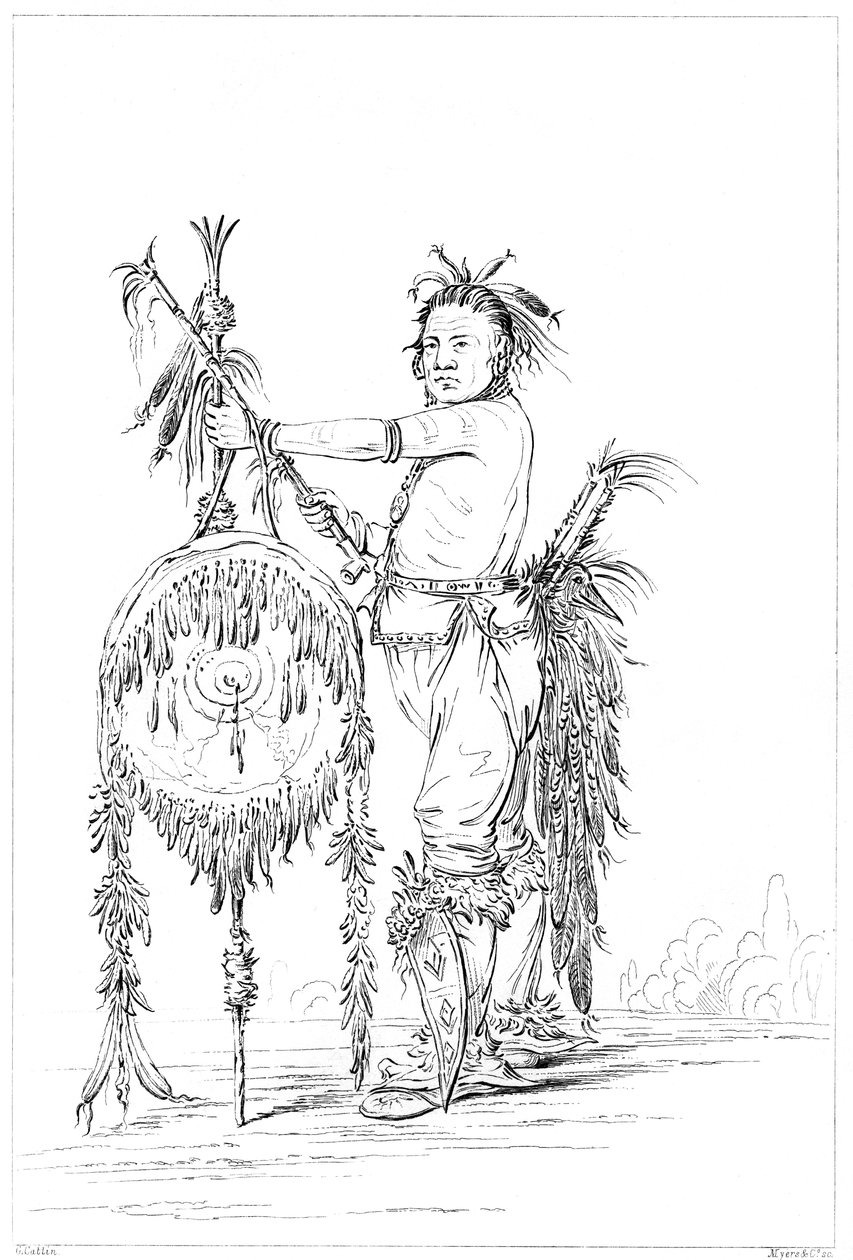 كيس أو شجاع شجاع ، جزيرة روك ، ميسيسيبي العليا ، 1841. بواسطة مايرز وشركاه