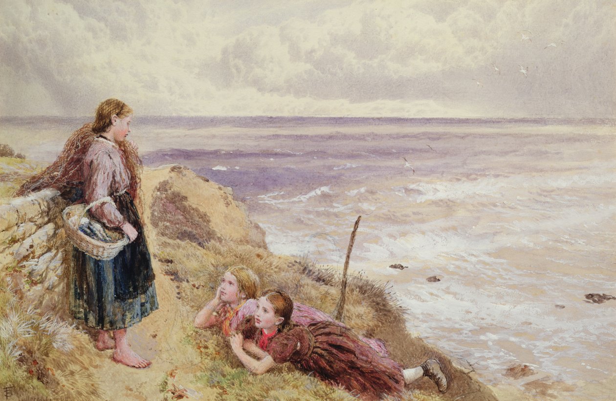 على منحدرات Cullercoats بواسطة مايلز بيركت فوستر