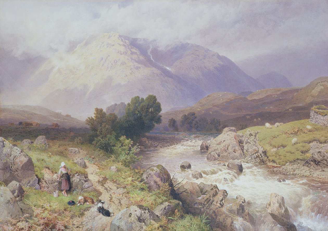 مشهد المرتفعات بالقرب من Dalmally ، Argyll (مرحاض على قماش) بواسطة مايلز بيركت فوستر