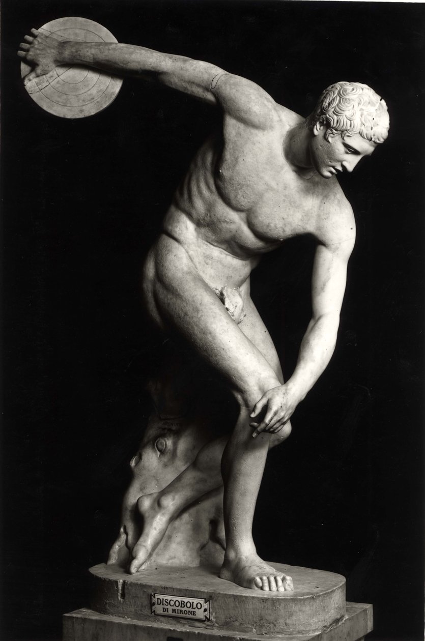 Discobolus ، نسخة من الأصل البرونزي بواسطة ميرون