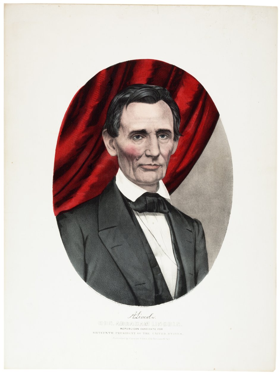 ابراهام لنكولن ، 1860 بواسطة N. and Ives، JM Currier