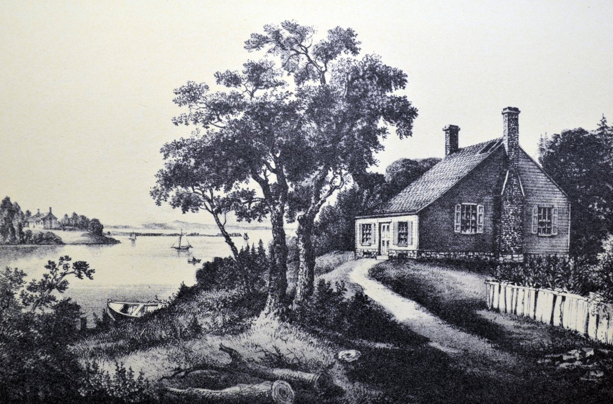 Currier & Ives Illustration القرن التاسع عشر. مسقط رأس واشنطن بواسطة N. and Ives، JM Currier