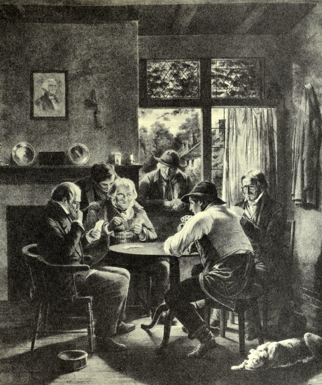 Currier & Ives Illustration القرن التاسع عشر. المطاط ، ضع على جذوره بواسطة N. and Ives، JM Currier