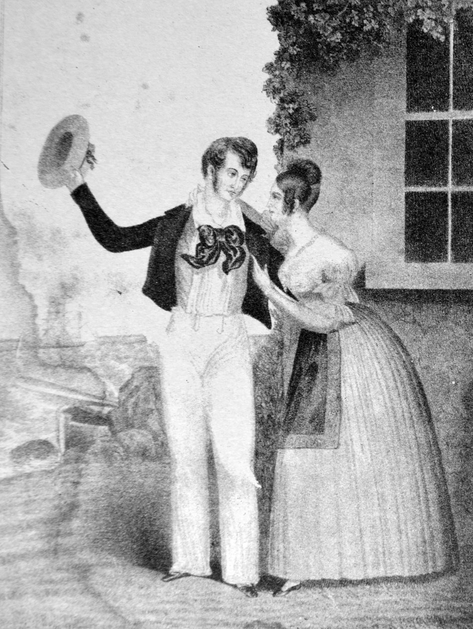 Currier & Ives Illustration القرن التاسع عشر. البحارة Adieu بواسطة N. and Ives، JM Currier