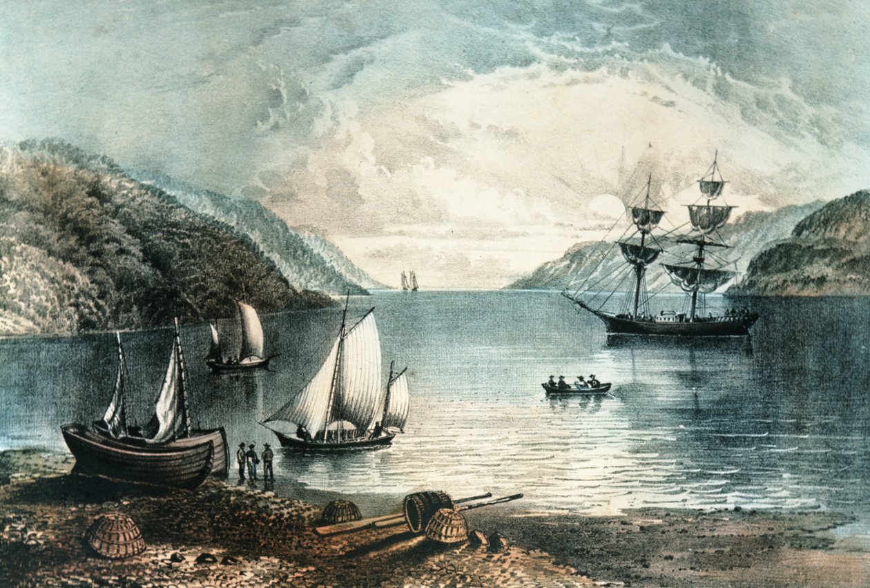 خليج أنابوليس ، 1880 بواسطة N. and Ives، JM Currier