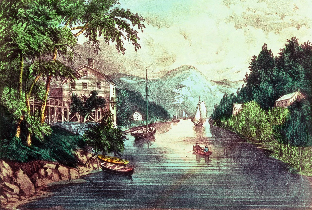 عرض على مونتغمري كريك بواسطة N. and Ives، JM Currier