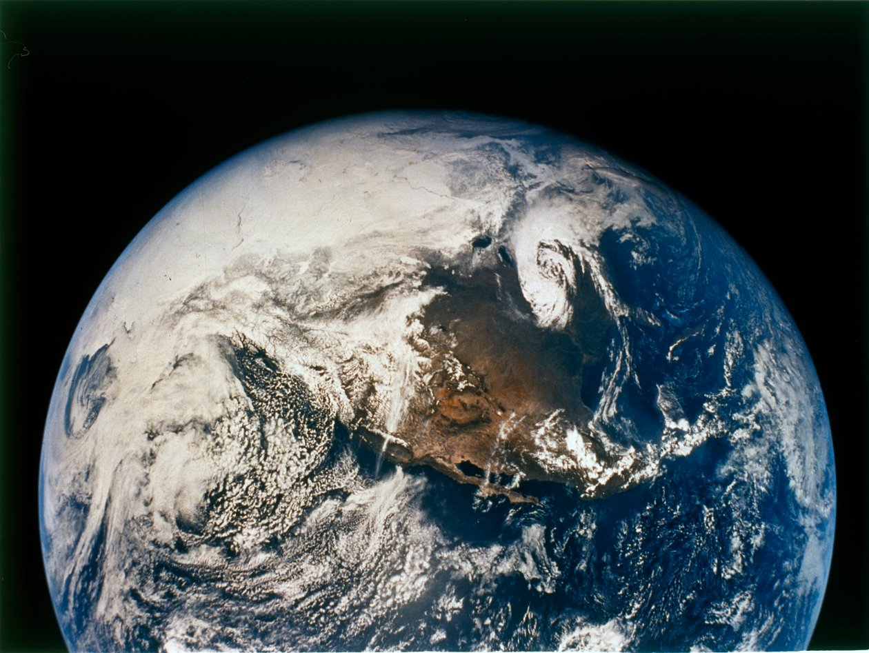 أمريكا الشمالية والوسطى من أبولو 16 ، 16 أبريل 1972. بواسطة صور وكالة ناسا