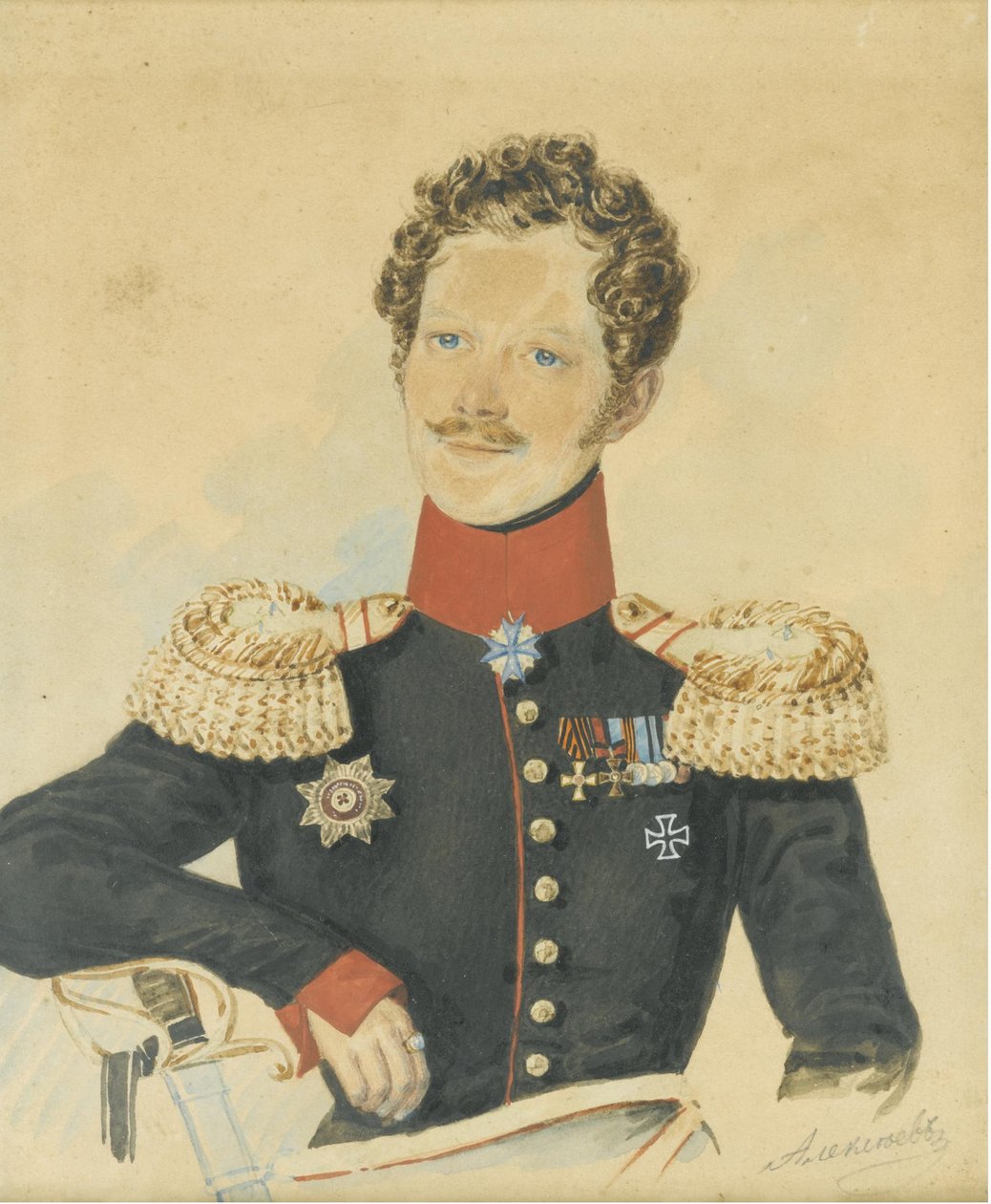 صورة ليغور فيودوروفيتش ميندورف 1794-1879 بواسطة NM Alexeyev