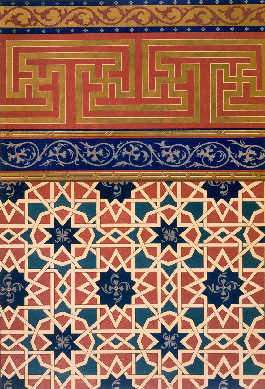الزخرفة المعمارية ، أعمال الفسيفساء ، بما في ذلك الحدود ، حانة 1883. بواسطة ن. سيماكوف