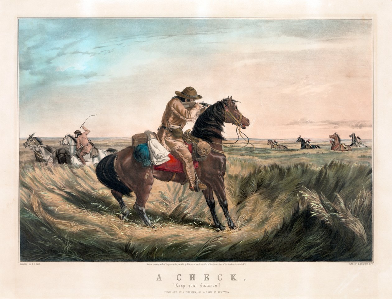 Old West Sharpshooter بواسطة Currier & Ives بواسطة كوريير وآيفز