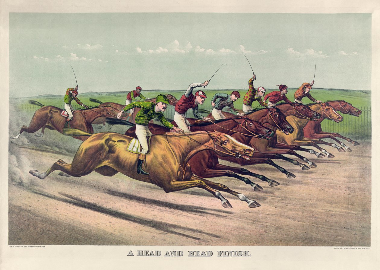 إنهاء الرأس والرأس بواسطة Currier & Ives بواسطة كوريير وآيفز