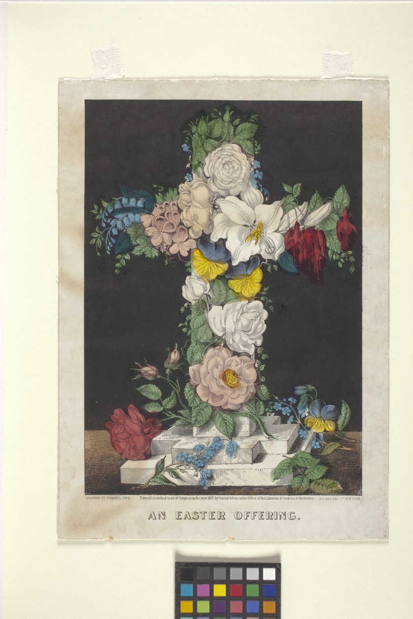 عرض عيد الفصح (طباعة حجرية ملونة يدويًا) بواسطة N. and Ives JM (1824 95) Currier