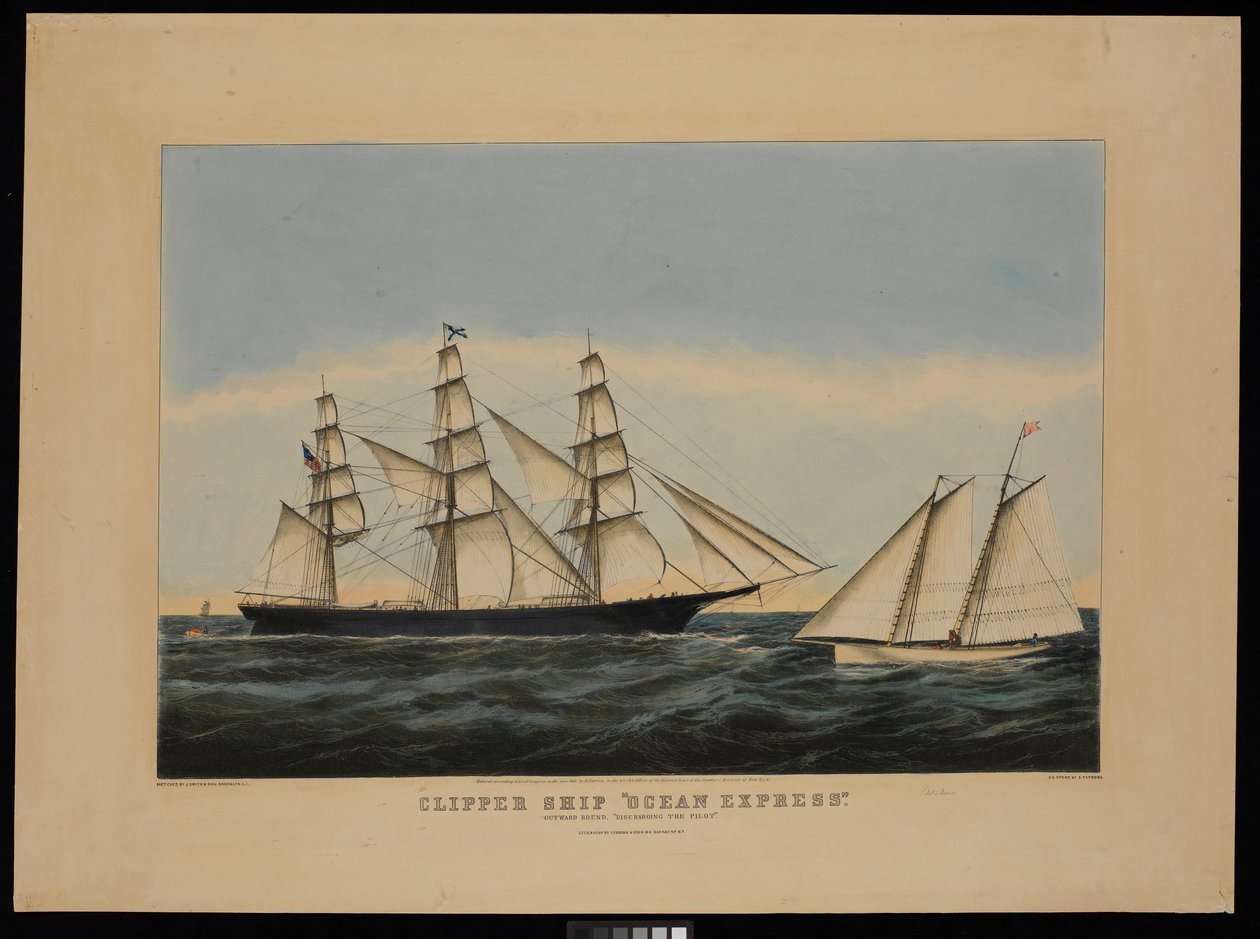  بواسطة ن. وإيفز جيه إم (1824-95) كوريير