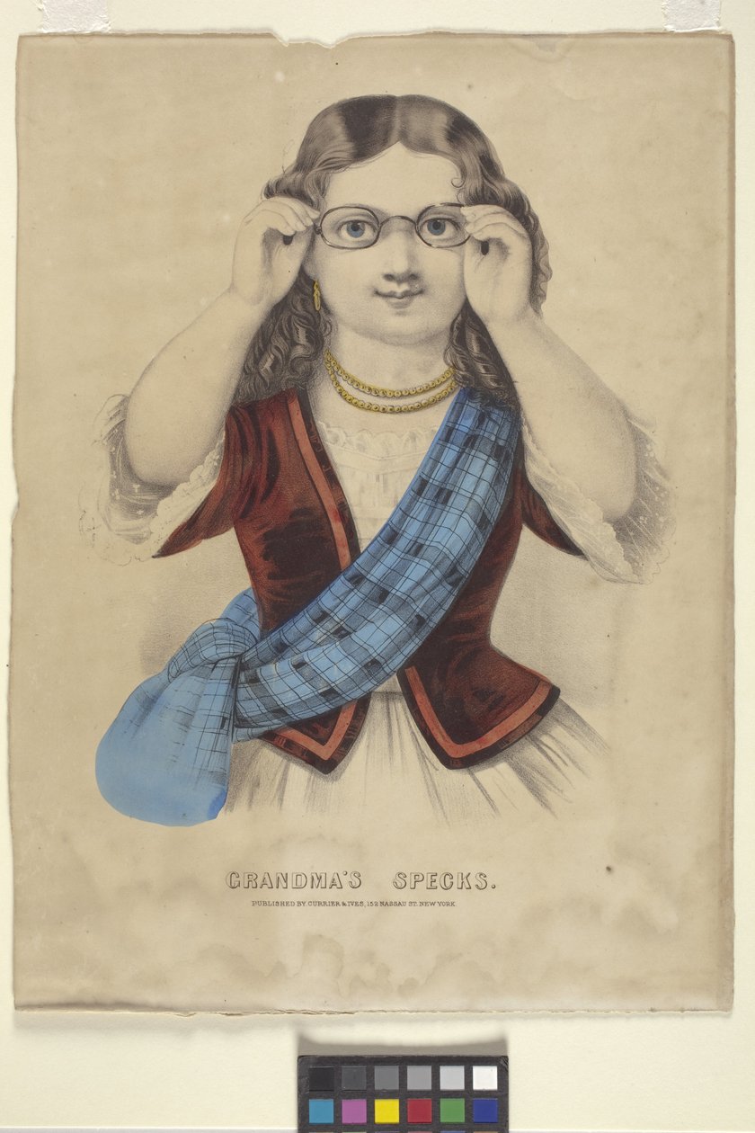 "مواصفات" الجدة (الطباعة الحجرية الملونة يدويًا) بواسطة N. and Ives JM (1824 95) Currier