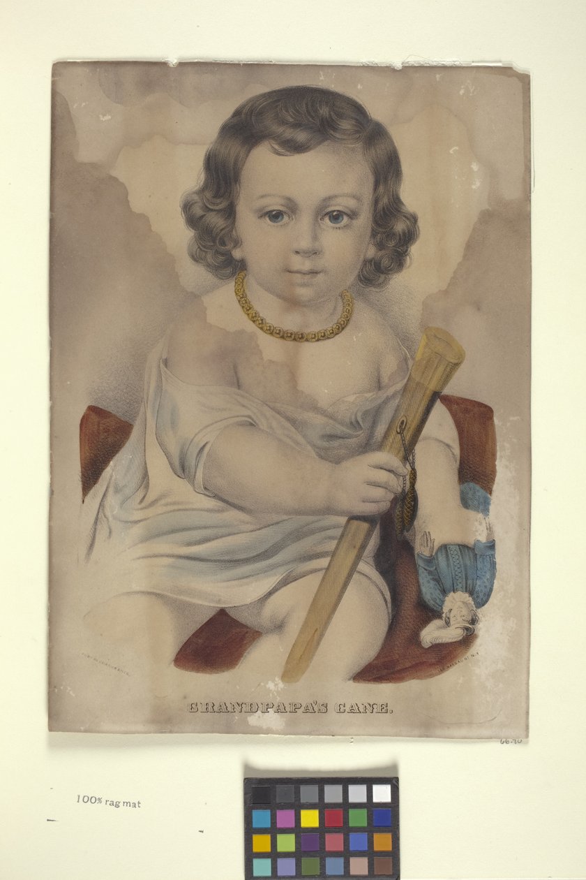 قصب الجد (طباعة حجرية ملونة باليد) بواسطة N. and Ives JM (1824 95) Currier