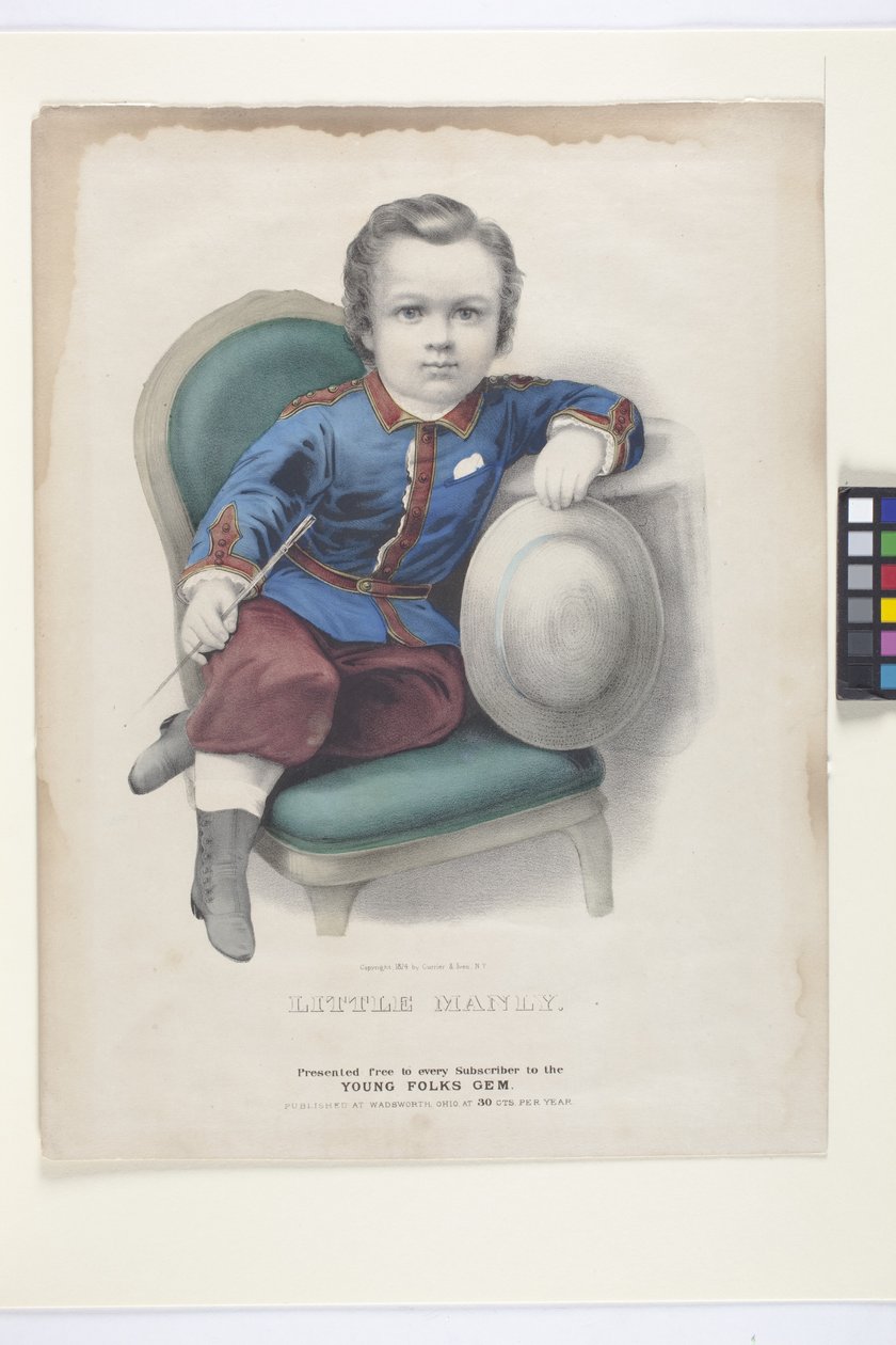 ليتل مانلي (ليثوجراف ملون يدويًا) بواسطة N. and Ives JM (1824 95) Currier