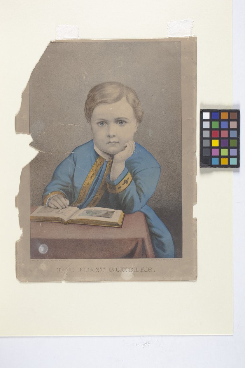 الباحث الأول (طباعة حجرية ملونة باليد) بواسطة N. and Ives JM (1824 95) Currier