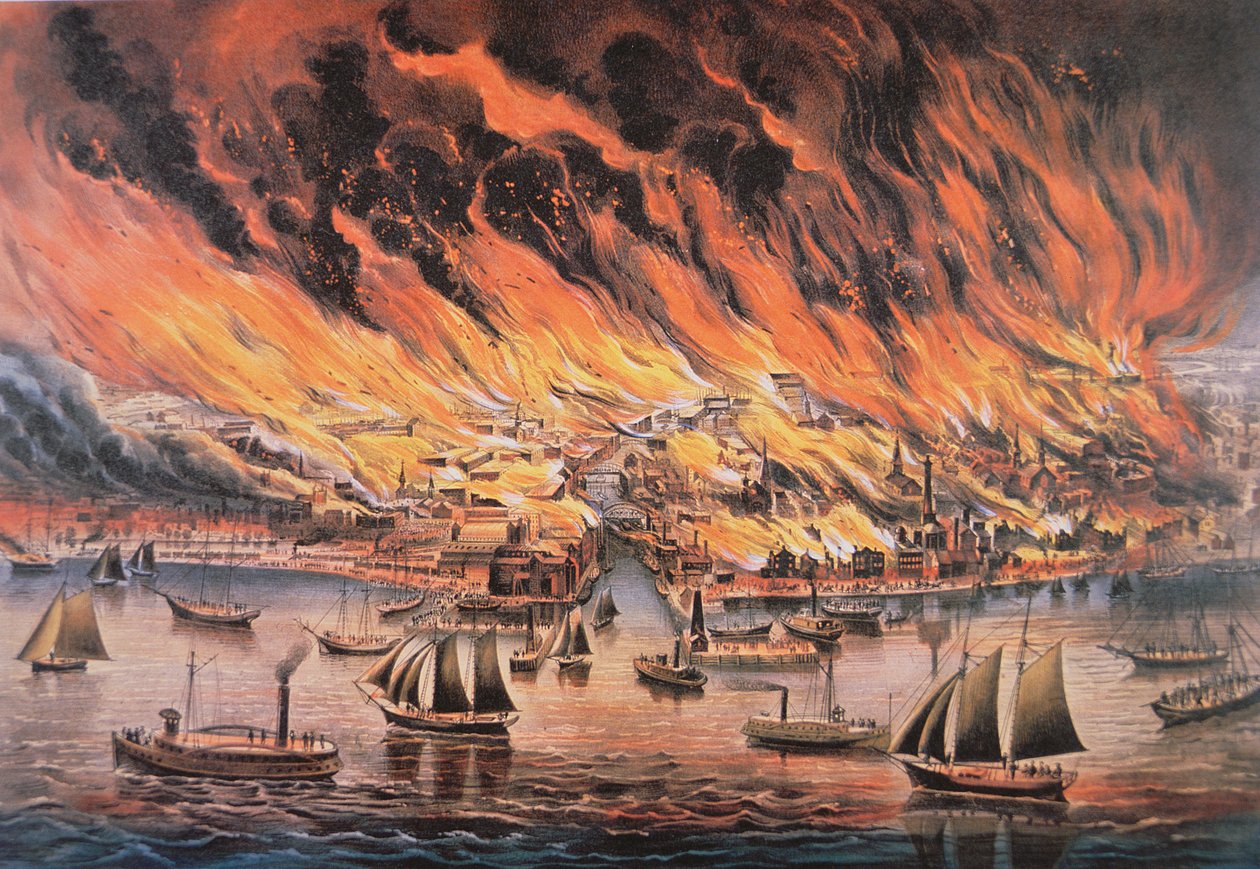 The Great Fire of Chicago بواسطة كوريير وآيفز