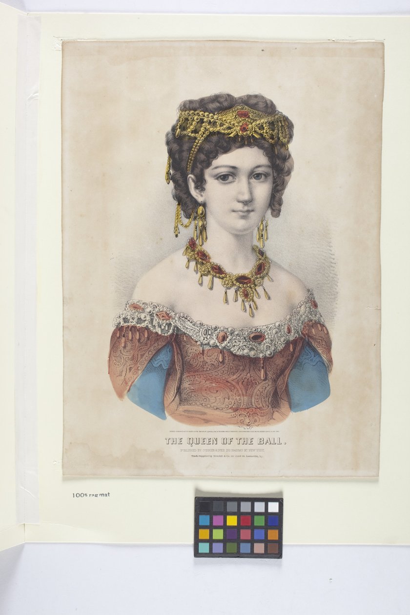 ملكة الكرة (طباعة حجرية ملونة باليد) بواسطة N. and Ives JM (1824 95) Currier