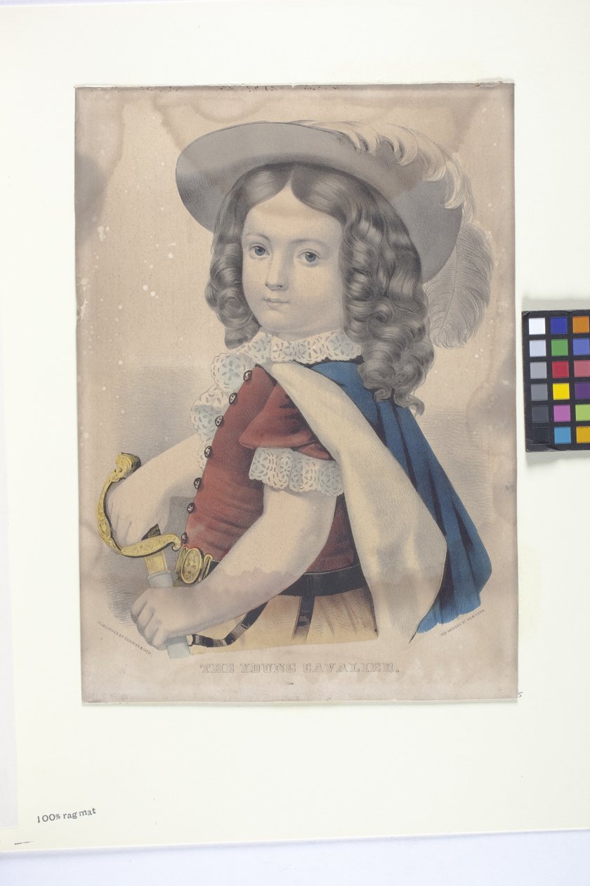 The Young Cavalier (ليثوجراف ملون يدويًا) بواسطة N. and Ives JM (1824 95) Currier