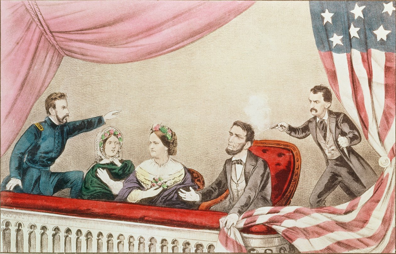 اغتيال ابراهام لنكولن بواسطة N. and Ives، JM Currier