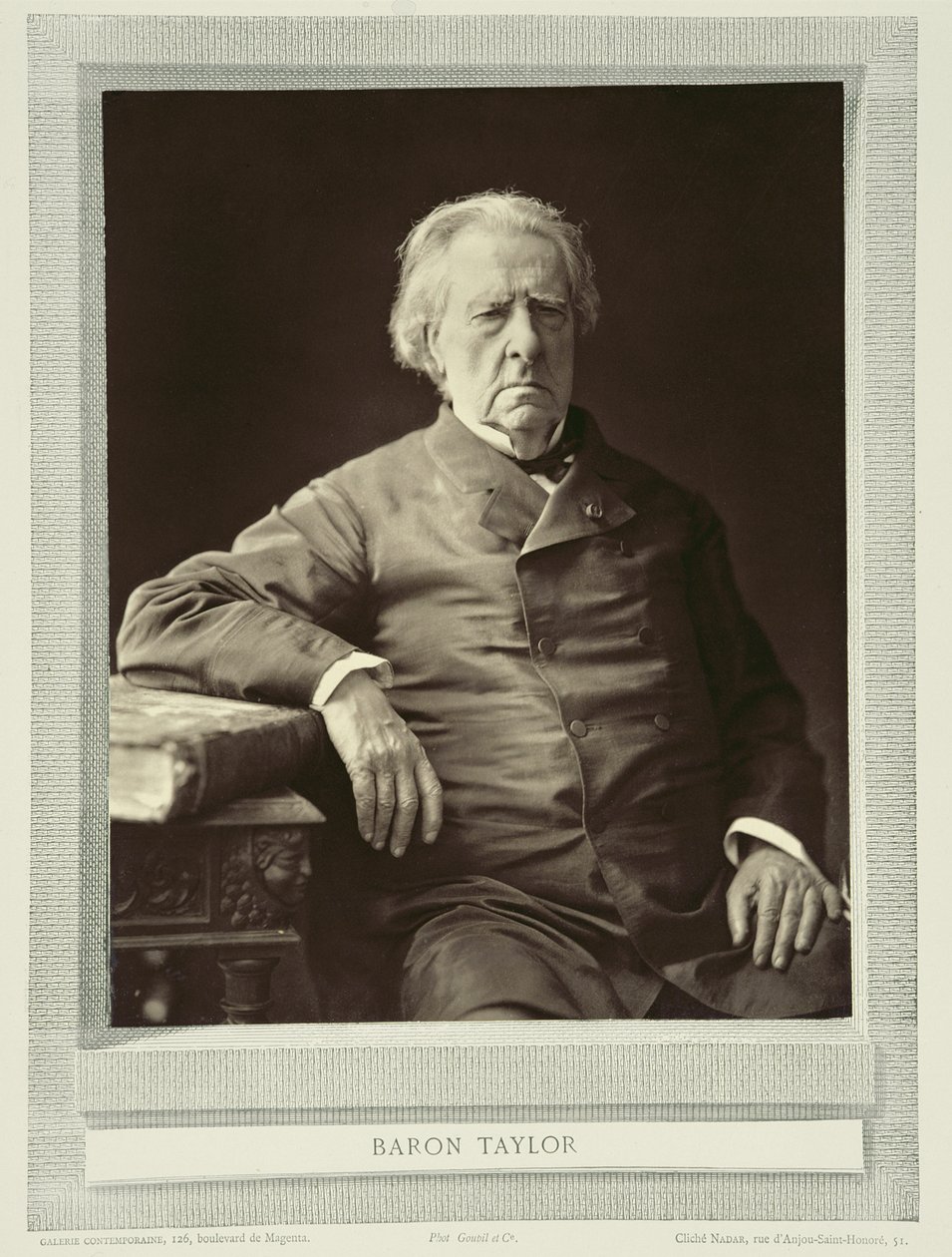 البارون إيزيدور جوستين سيفيرين تايلور (1789-1879) ، من "غاليري كونتيمبوراين" ، c.1874-78 بواسطة نادار