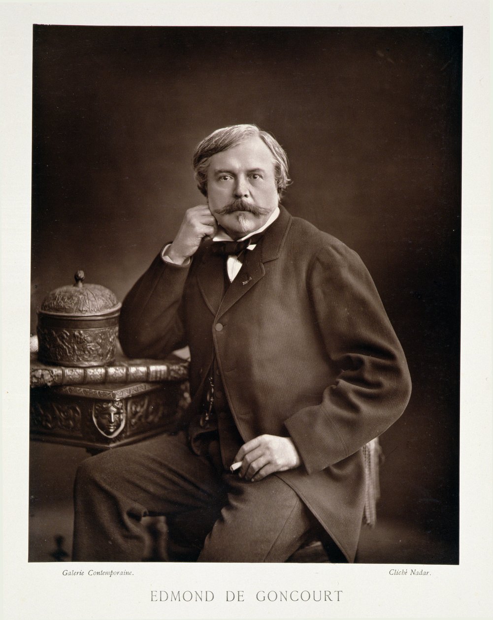 إدموند دي جونكورت (1822-1896) من "غاليري كونتيمبوراين" ، ص 1874-78 بواسطة نادار