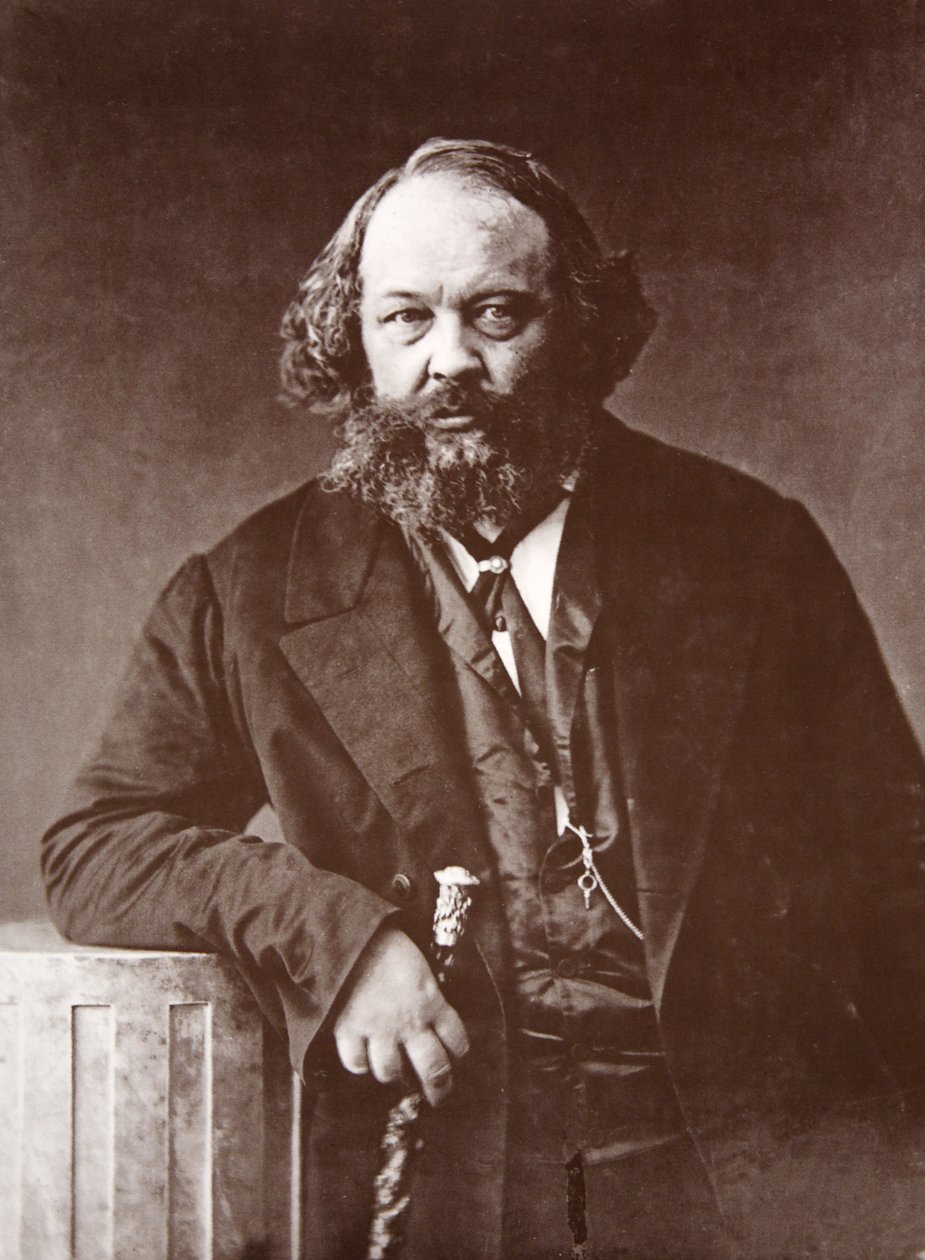 ميخائيل ألكسندروفيتش باكونين ، ج .1865 (حفر ضوئي) بواسطة نادار