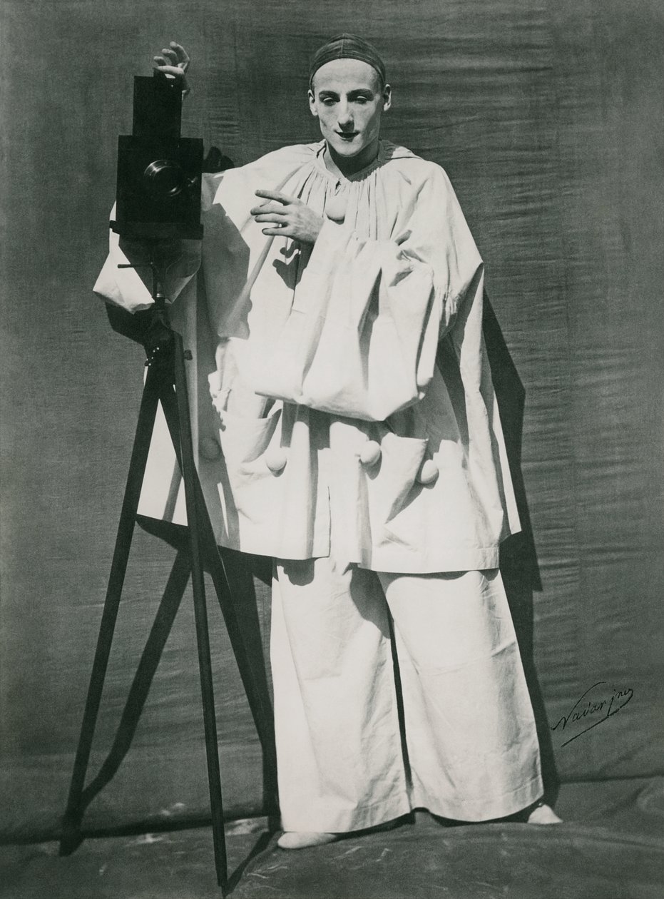 صورة جان تشارلز ديبوراو (1829-1873) باسم Pierrot ، c.1850-1860 بواسطة نادار