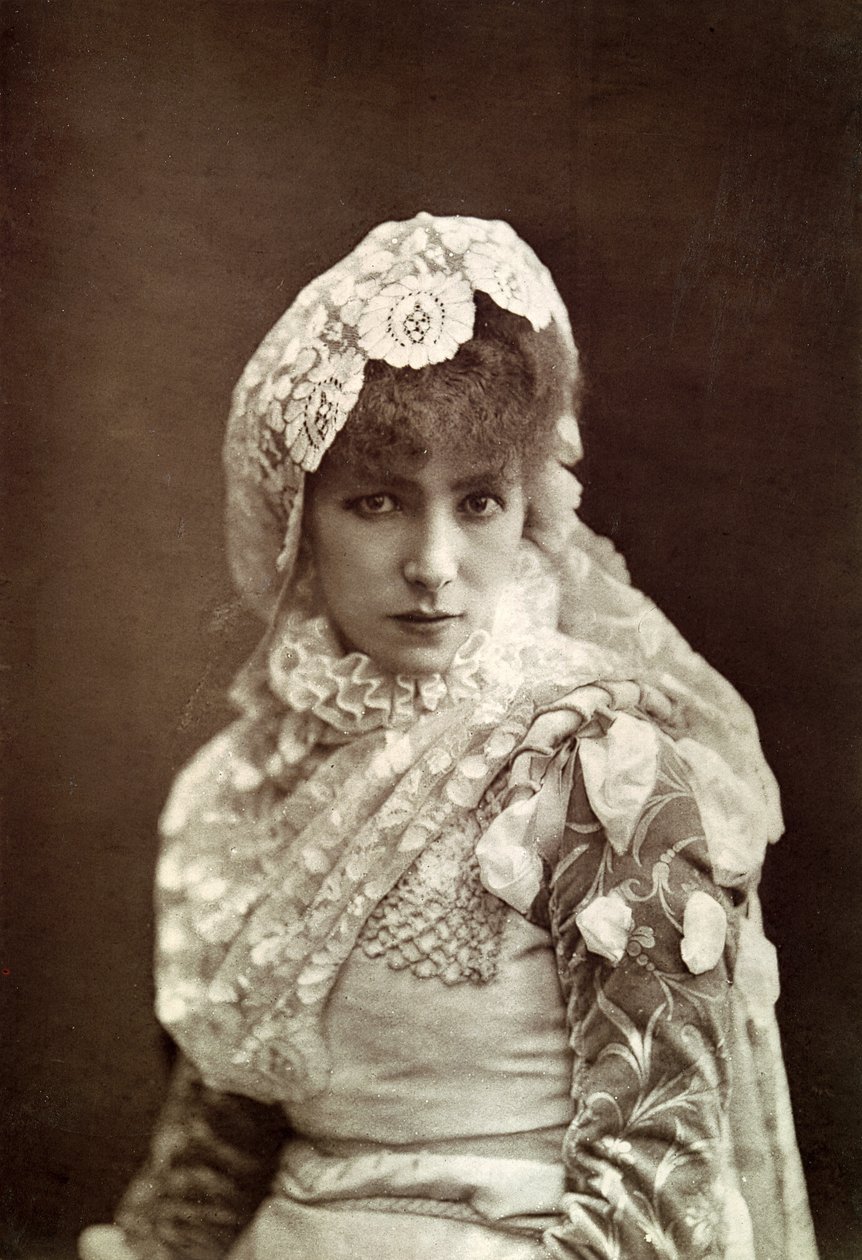 سارة برنهاردت (1844-1923) في دور ماريون ديلورم في مسرح بورت سان مارتن بواسطة نادار