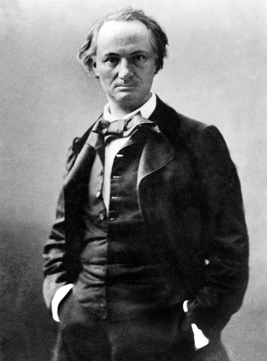 Charles Baudelaire (1821 - 1867) french poet, photo by Gaspard Felix Tournachon aka Felix Nadar (1820-1910) c. 1858 بواسطة نادار