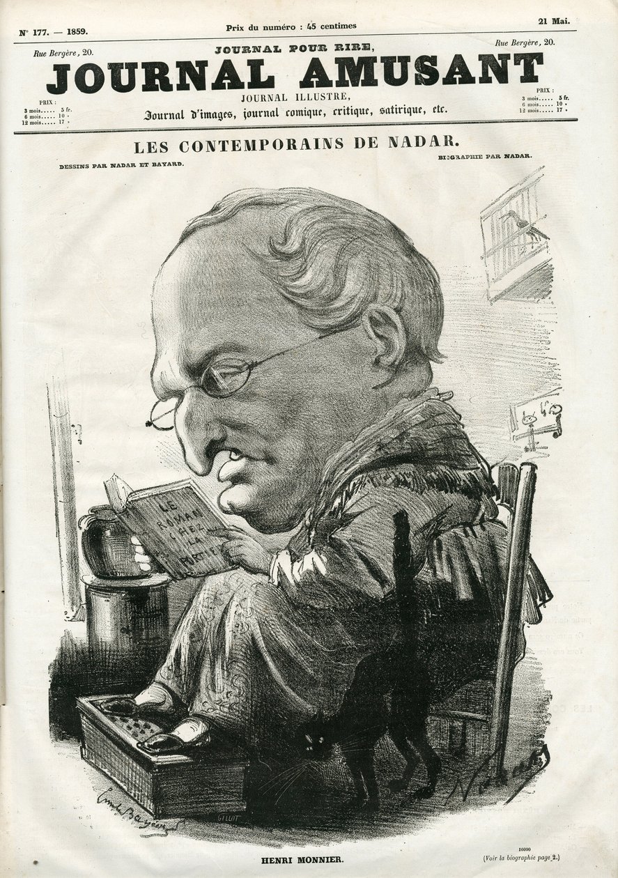 Cover of “ Le Journal Amusant", 05 may 1859 (engraving) بواسطة نادار