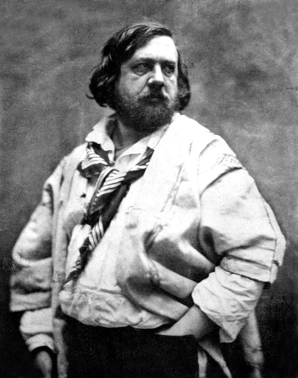 الشاعر الفرنسي ثيوفيل غوتييه ، تصوير نادر ، 1854-1855 بواسطة نادار