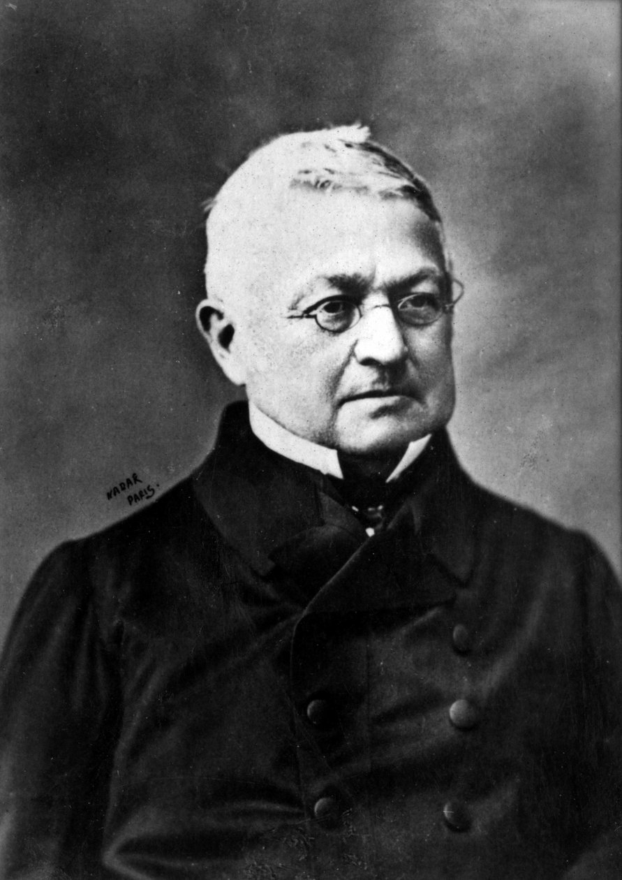 صورة شخصية لأدولف تيير (1797-1877) ، رئيس الجمهورية الفرنسية ، أواخر القرن التاسع عشر (صورة) بواسطة نادار