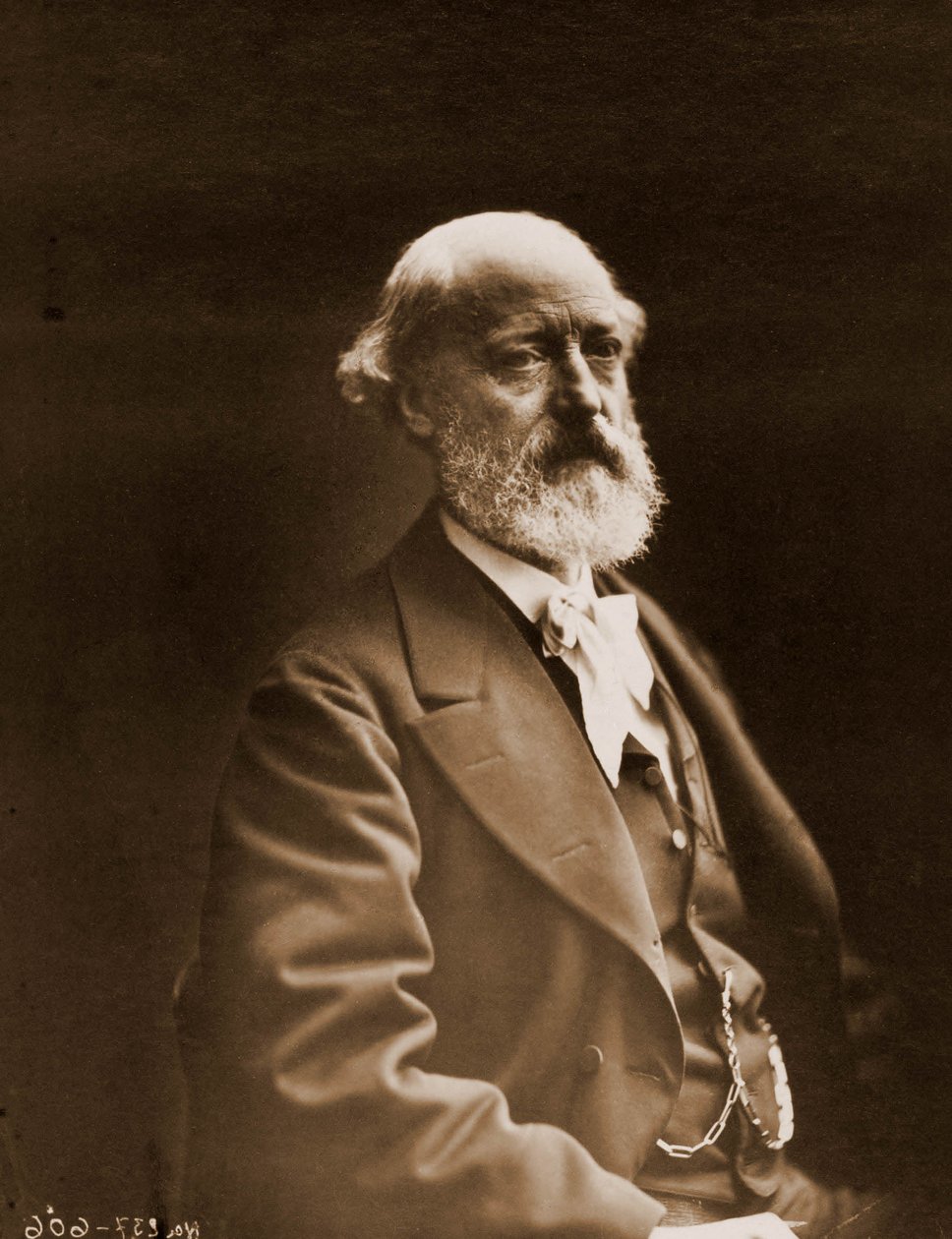 Portrait of Eugene Viollet-le-Duc (Viollet le Duc) (1814-1879), architect and watercolor 1814-1879 (photo) بواسطة نادار