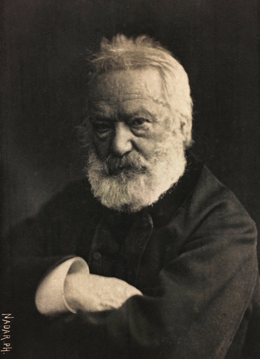 Portrait of French novelist Victor Hugo بواسطة نادار